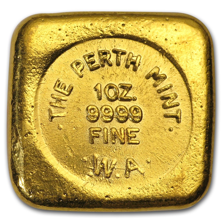 Perth Mint 1 Oz Gold Cast Bar MyBullion