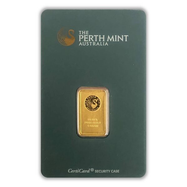 Perth Mint Swan 5 Gram Gold Bar