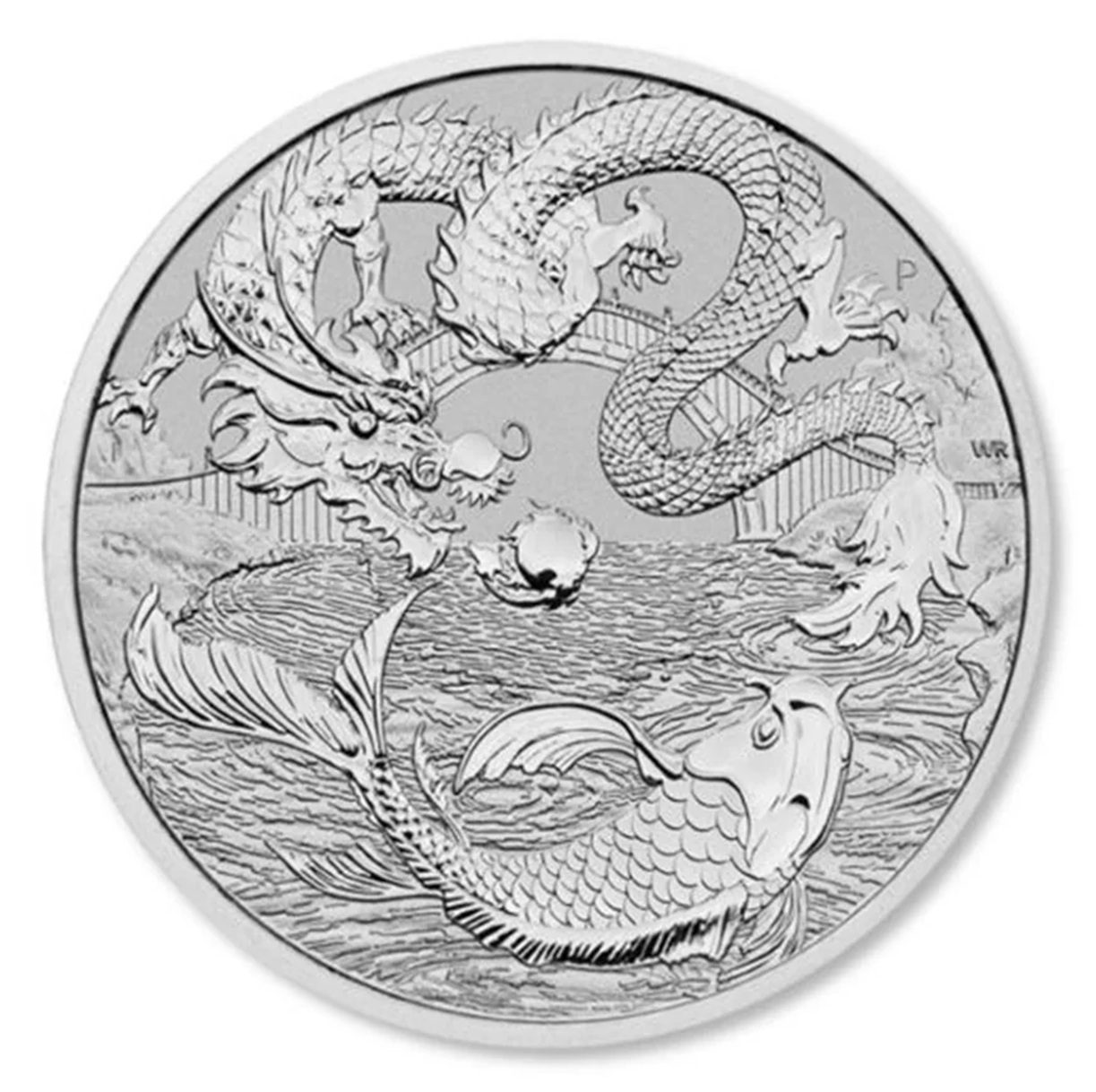 2023 Dragon & Koi 1oz Silver Bullion Chinese Myths and Legends