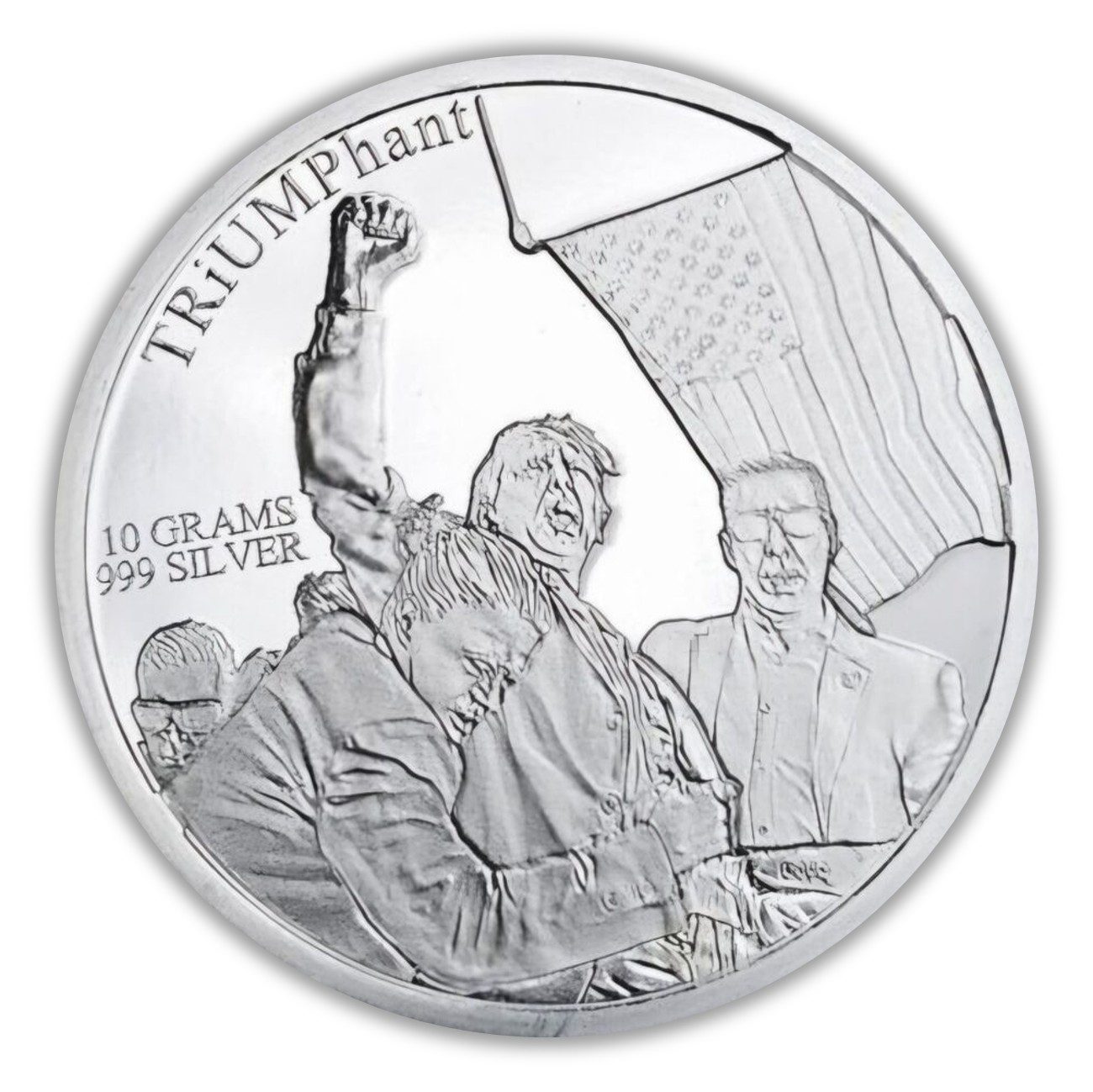 Golden West Bullion 10 Gram Triumphant Silver Coin