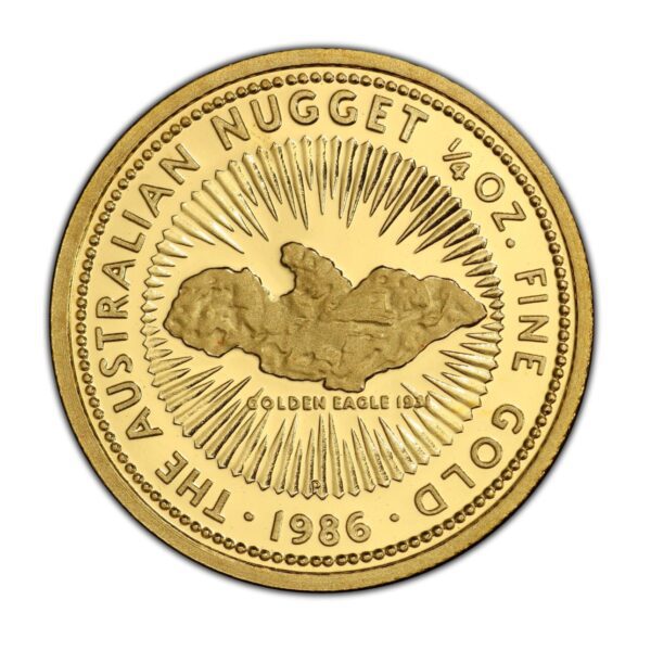 1987 Perth Mint Golden Eagle 1931 1/4oz Gold Coin