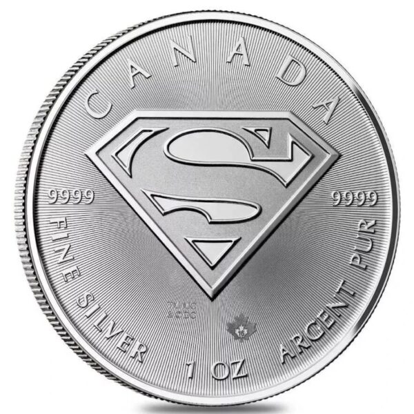 2016 1oz Silver Superman Coin .9999 from the Canadian Mint.