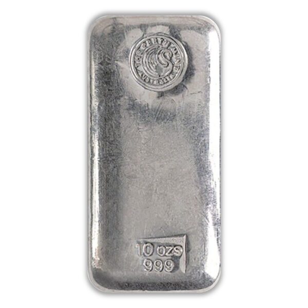 Perth Mint Cast 10 oz Silver Bar