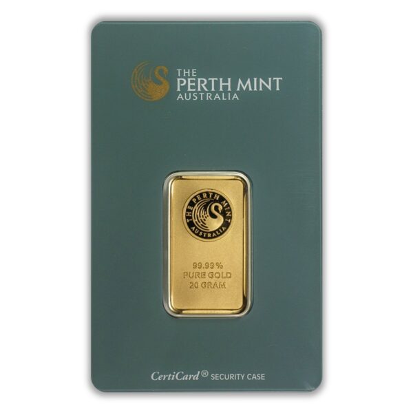 Perth Mint 20g Gold Bar - Green Certicard