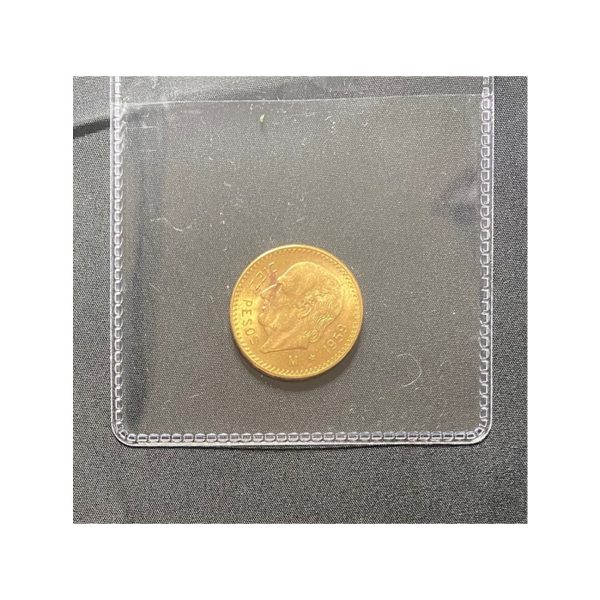 Mexico 10 Pesos Gold Coin - Obverse (Original Uploaded Photo)