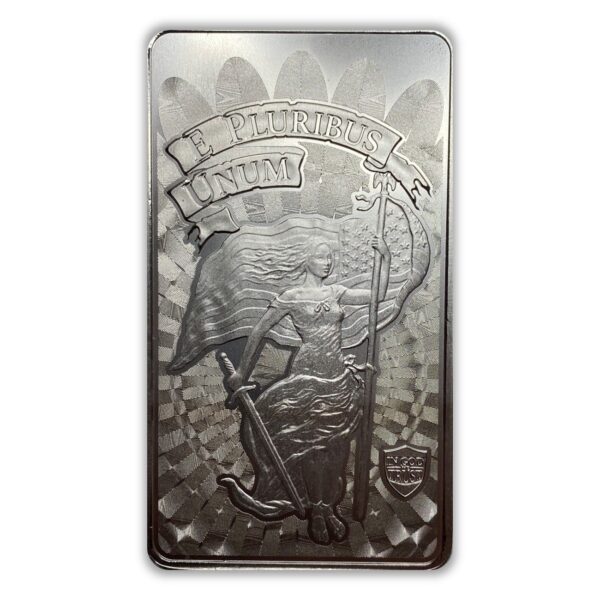 Elemetal Lady Liberty Unity 10 oz Silver Bar