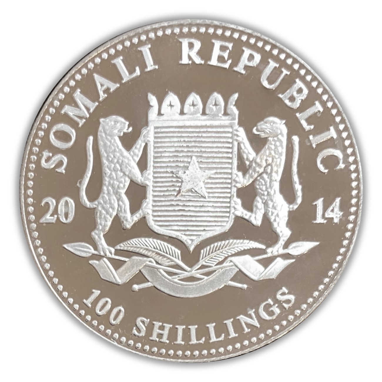 2014 Somalia Elephants 1 oz Silver Coin