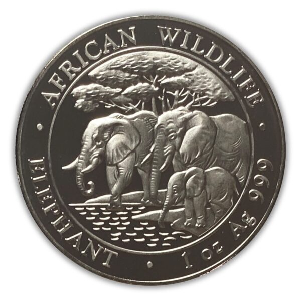 Bavarian State Mint 2013 Somalia Elephant 1oz Silver Coin