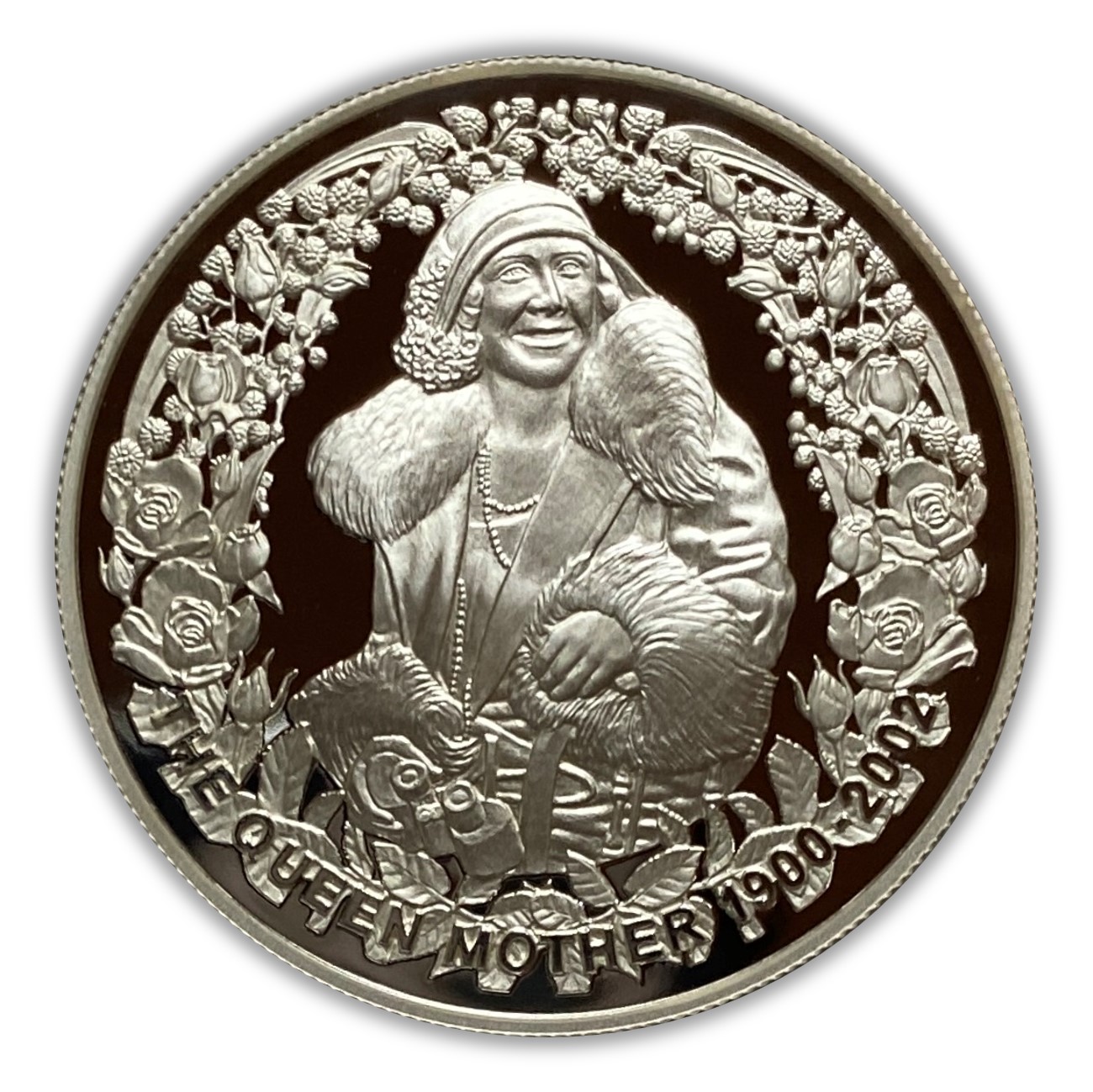 2002 The Queen Mother 1 oz Silver Coin