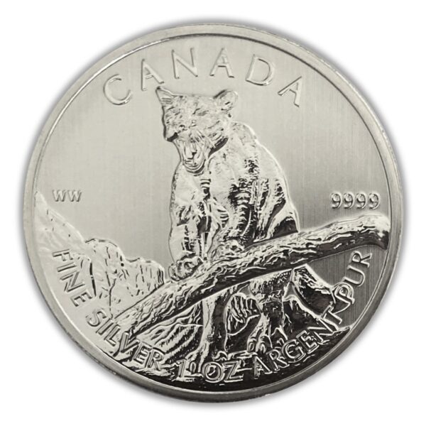 2012 RCM Cougar 1 oz Silver Coin