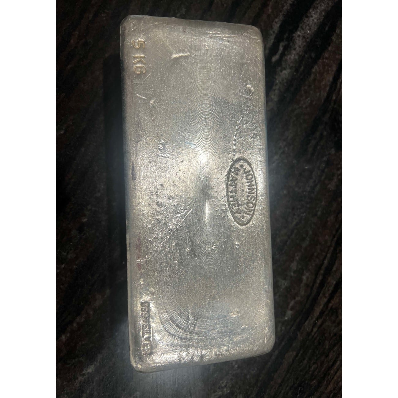 Johnson Matthey 5kg Silver Bar - myBullion