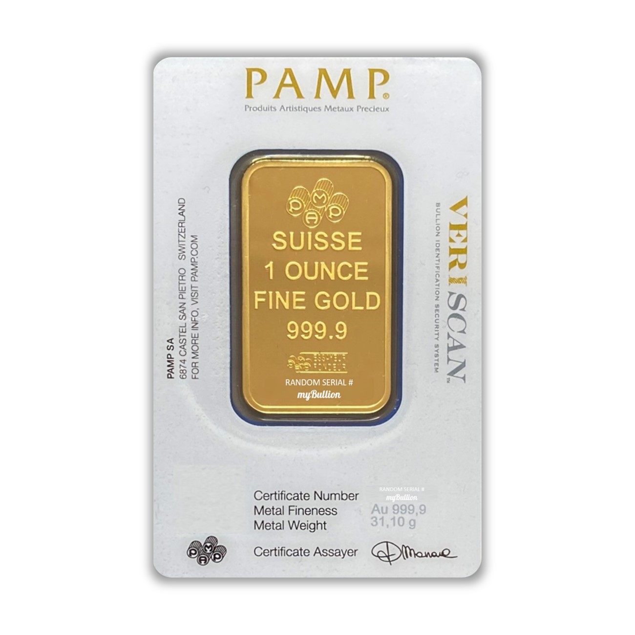 PAMP Lady Fortuna 1 oz Gold Bar
