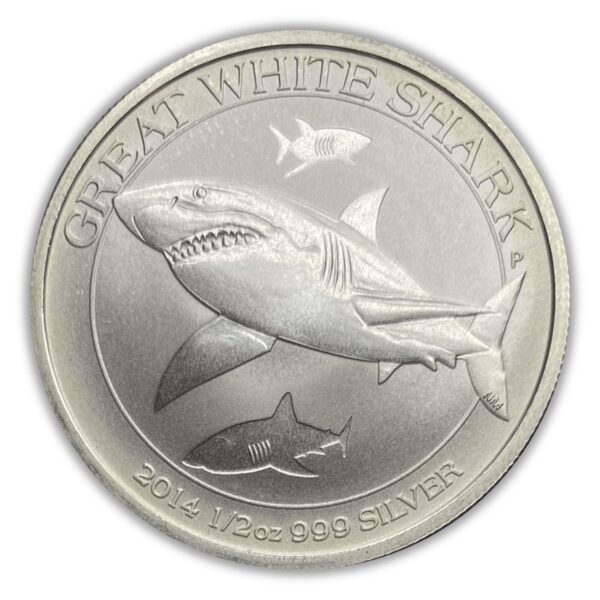 2014 Perth Mint Great White Shark 1/2 oz Silver