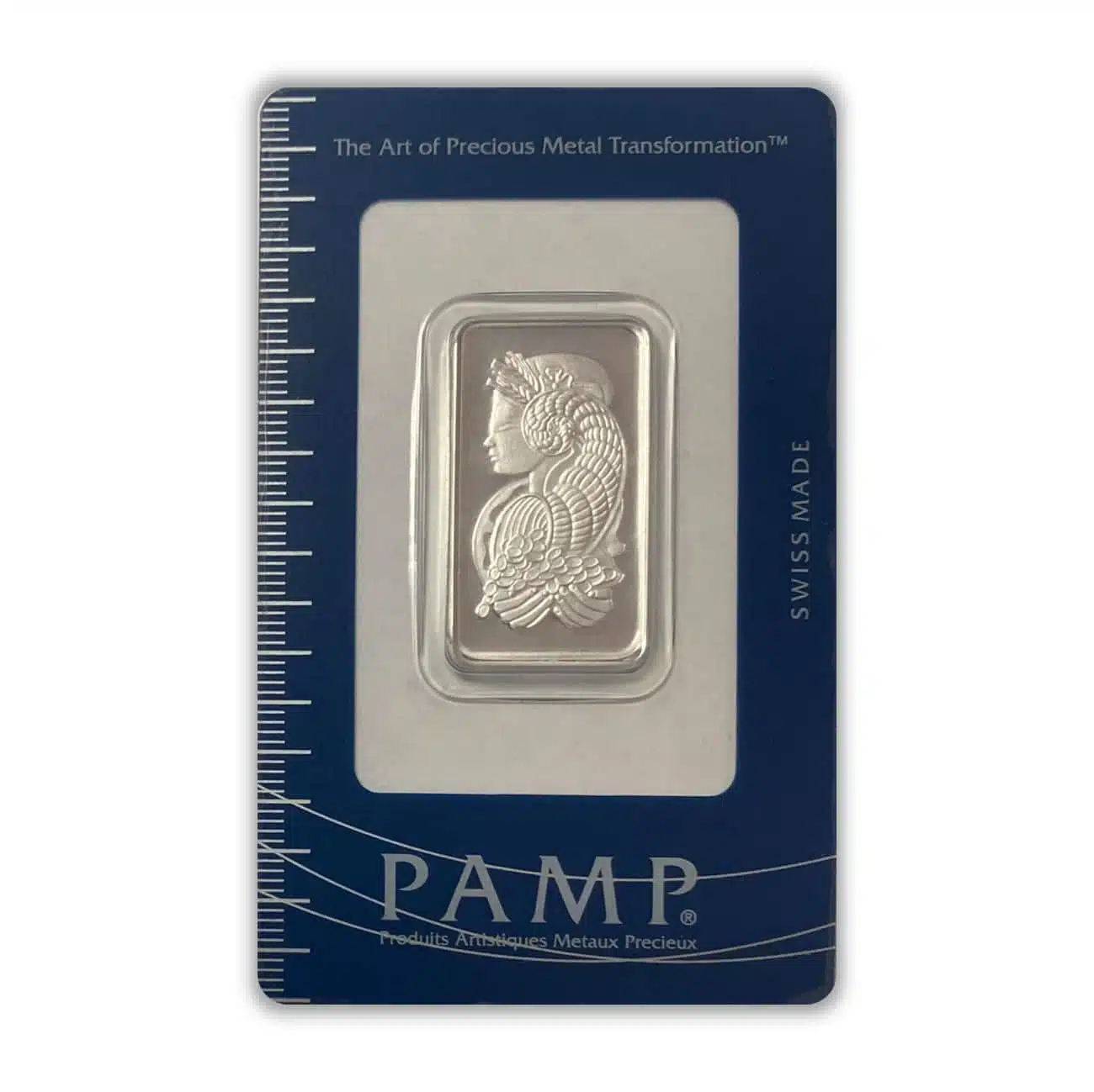 PAMP 10 gram Silver Bar - Front (B001310)