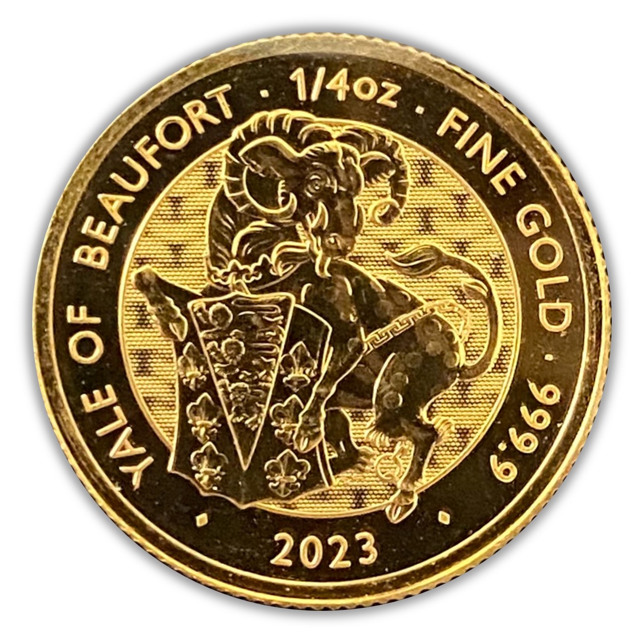 2023 Queens Beast Yale 1/4 oz Gold Coin