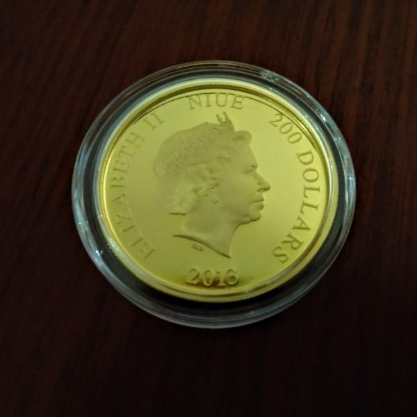 2013 Niue Doctor Who $200 Two Hundred Dollar Gold Proof Coin - Reverse (Uploaded Original) (2)