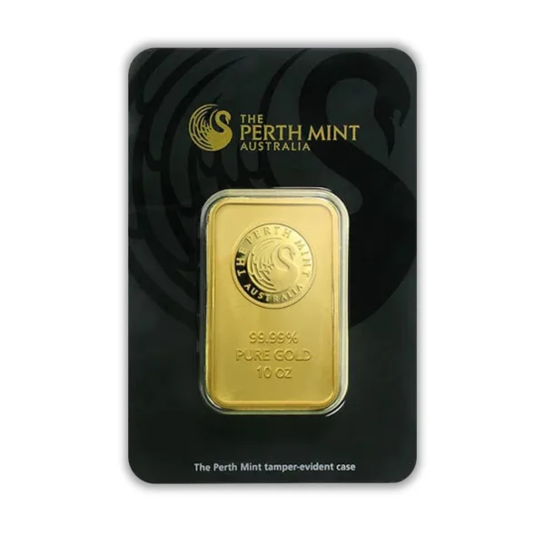 Perth Mint 10oz Gold Bar - Black Certicard