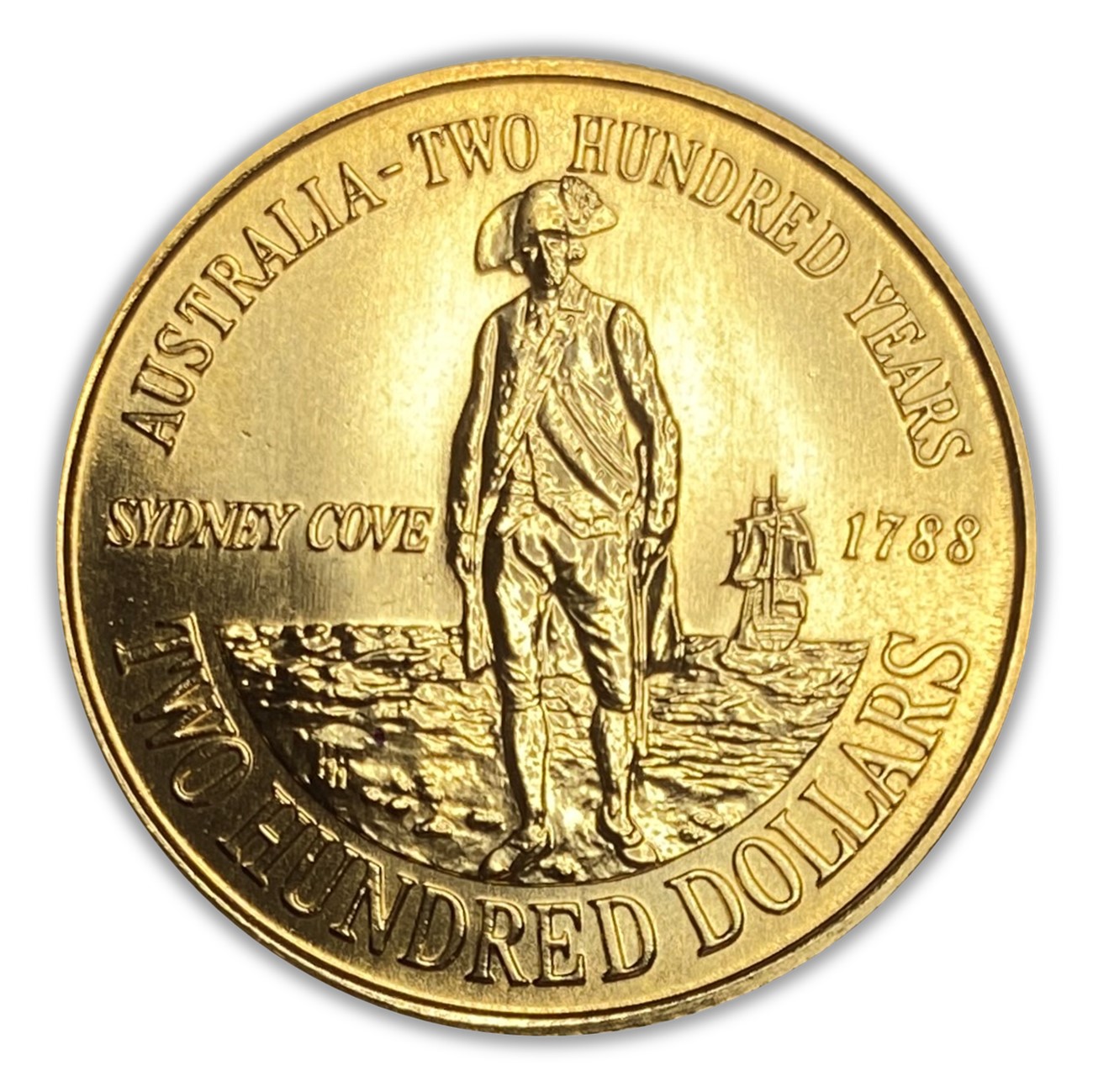 RAM 1988 First Fleet Two Hundred Dollar Gold Coin