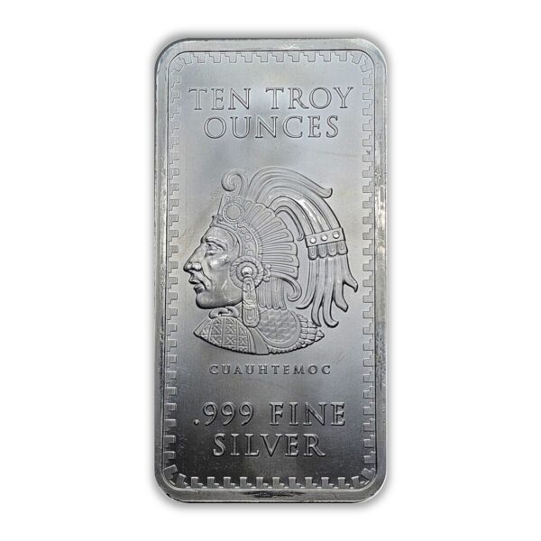 Aztec Calendar 10 oz Silver Bar