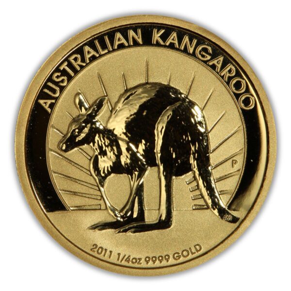 2011 Perth Mint 1-4oz Gold Kangaroo - Reverse 2011 Perth Mint 1/4oz Gold Kangaroo