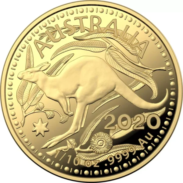 Royal Australian Mint Gold 2020 Kangaroo 1/4 oz