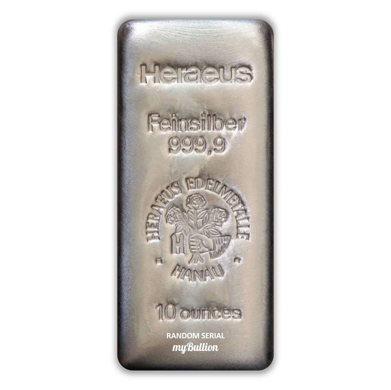 Heraeus 10 oz Silver Cast Bar
