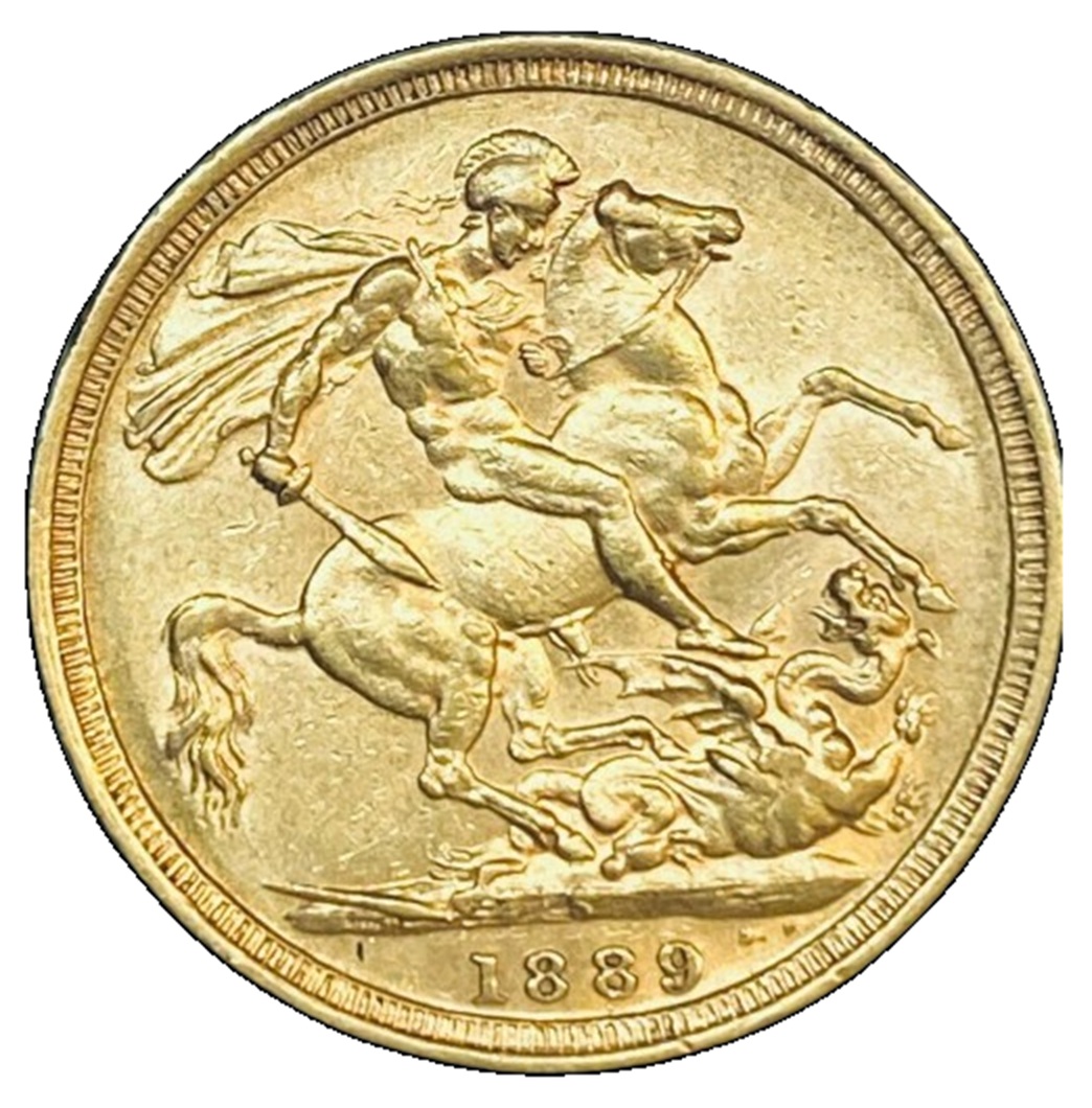 1889-S Sydney Mint Gold Sovereign