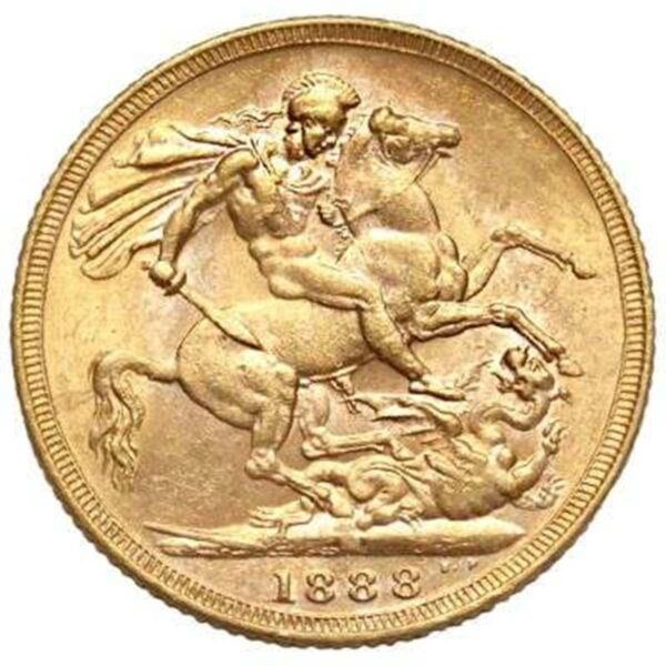 1888 Full Sovereign Gold coin