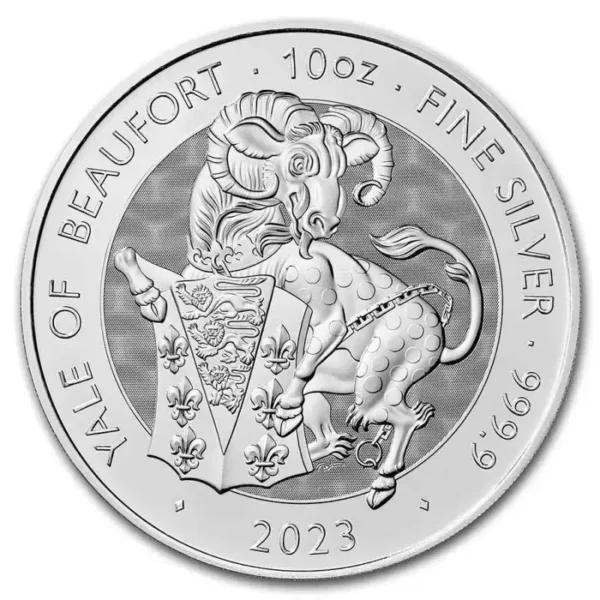 2023 Royal Mint Yale of Beaufort 10 oz Silver Coin