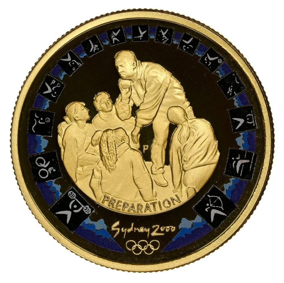2000 Perth Mint Olympic Preparation Proof Gold Coin