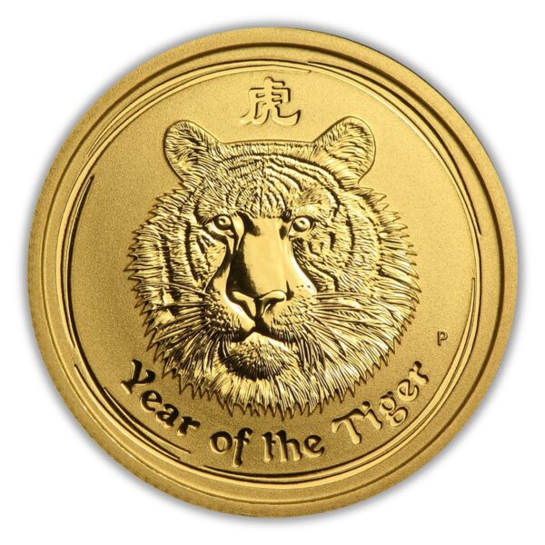 2010 Perth Mint Lunar Tiger 1/4oz Gold Coin