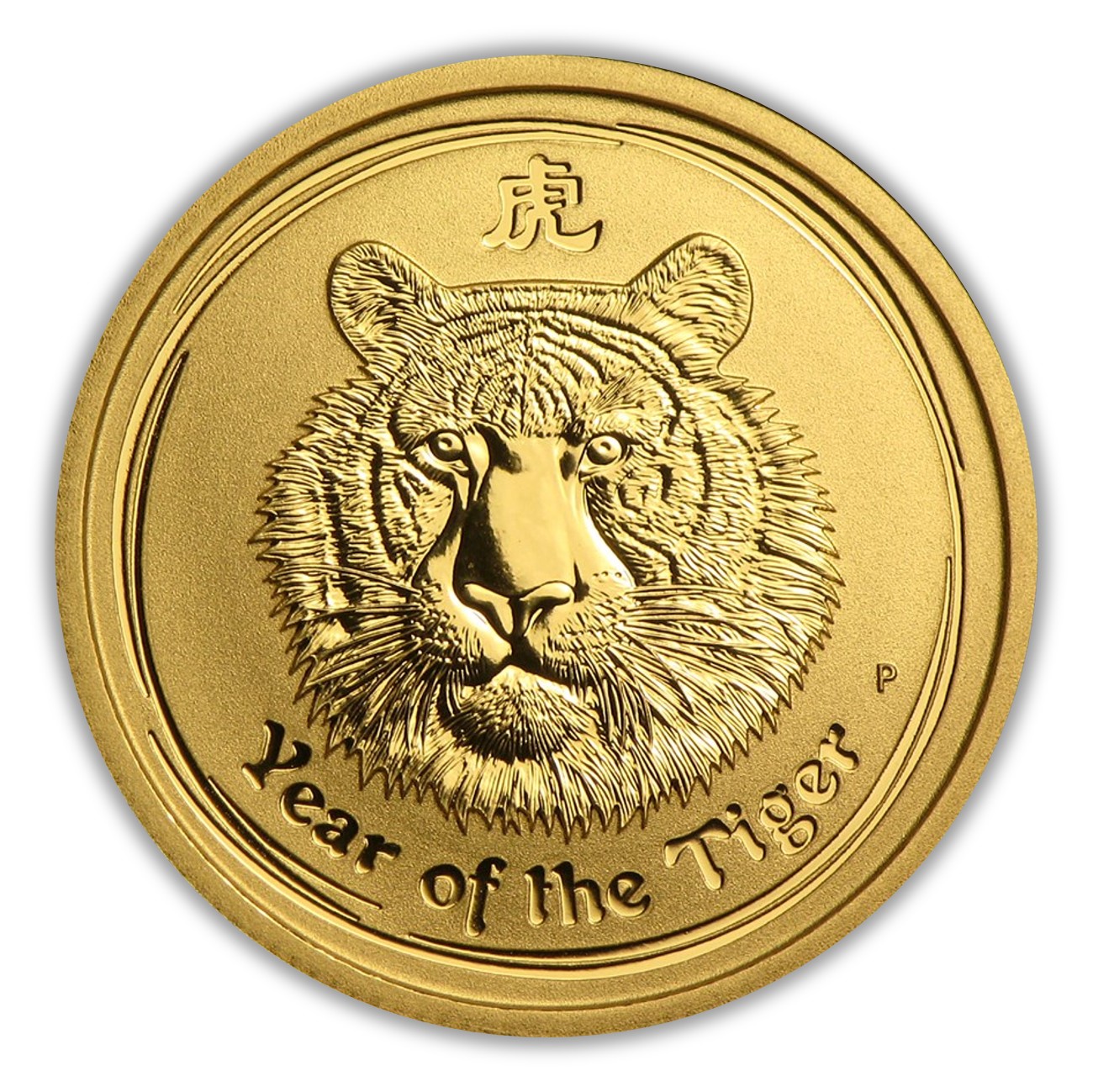 2010 Perth Mint Lunar Tiger 1/4oz Gold Coin