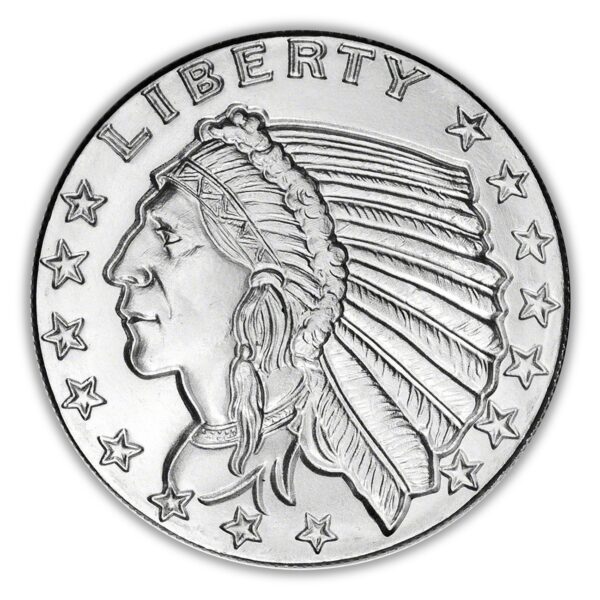 Incuse Indian 1oz Silver Round